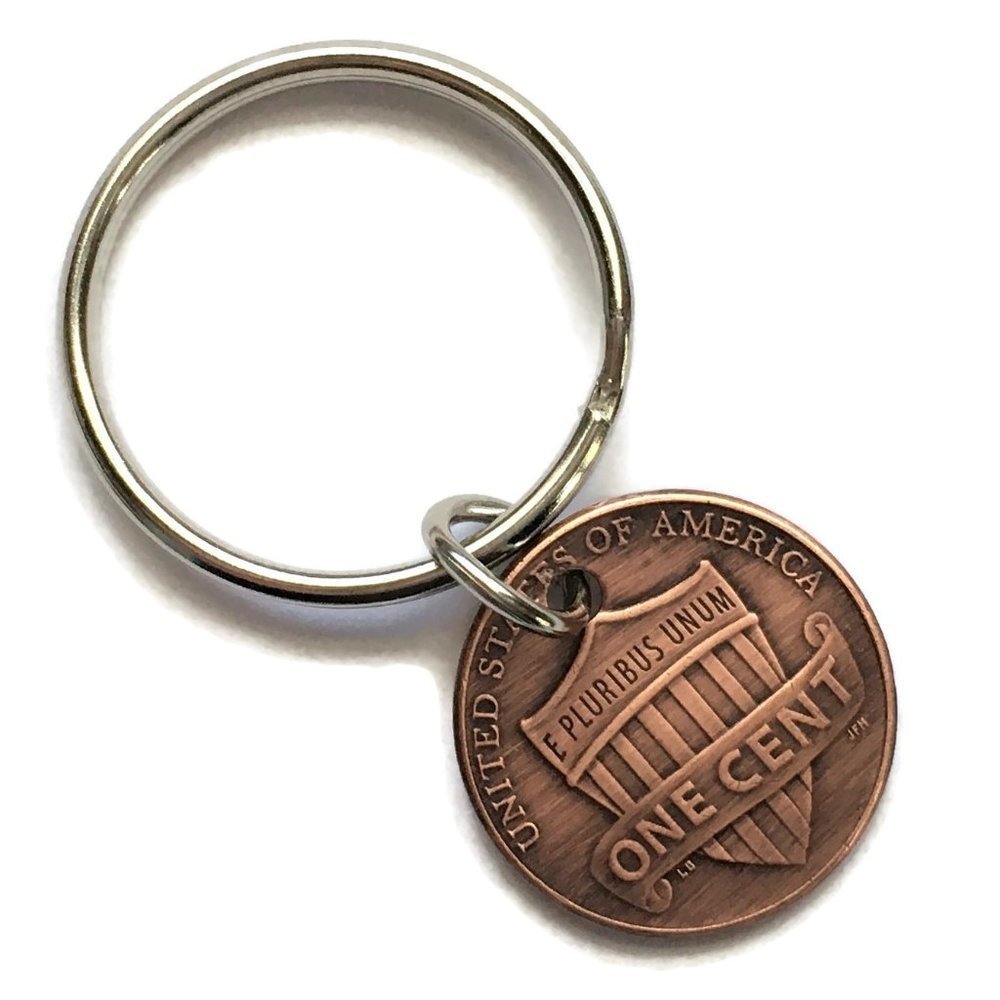 2010-2022 Lucky Penny Keychain Handmade Copper Coin Money Stainless 4for$20 - Picture 1 of 3